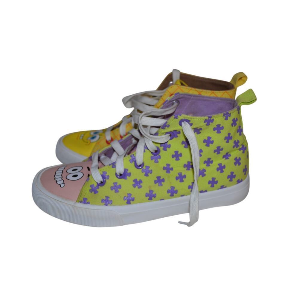Ground Up Spongebob and Patrick High Top Lace Up's Size 5 - Picture 4 of 10